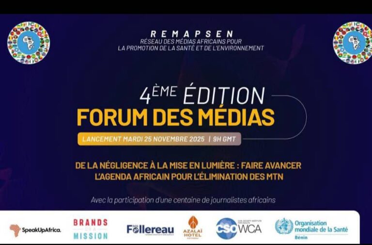 le REMAPSEN a lancé le 4è Forum des médias sur les Maladies tropicales négligées