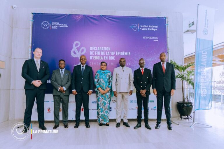 Le Gouvernement annonce la fin de l’épidémie d’Ebola à Bulape