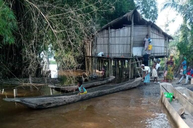 Tshopo : Des familles menacées par les inondations à Basoko, quelques activités paralysés