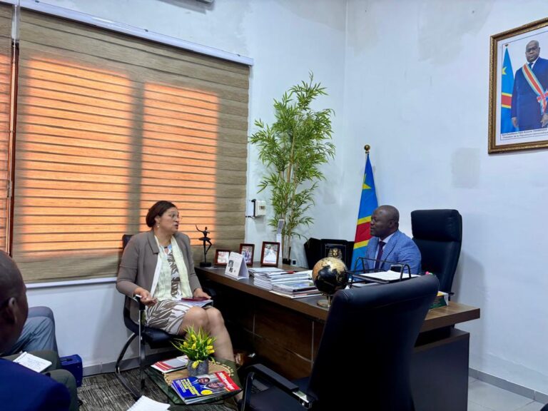 Lutte contre le VIH/SIDA: Joël Mundadi Nsuka s’entretient avec la nouvelle Représentante de l’ONUSIDA