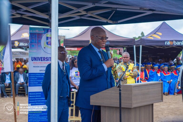RDC : la première pierre des Cliniques universitaires de l’Université Kongo posée, cap sur l’excellence médicale