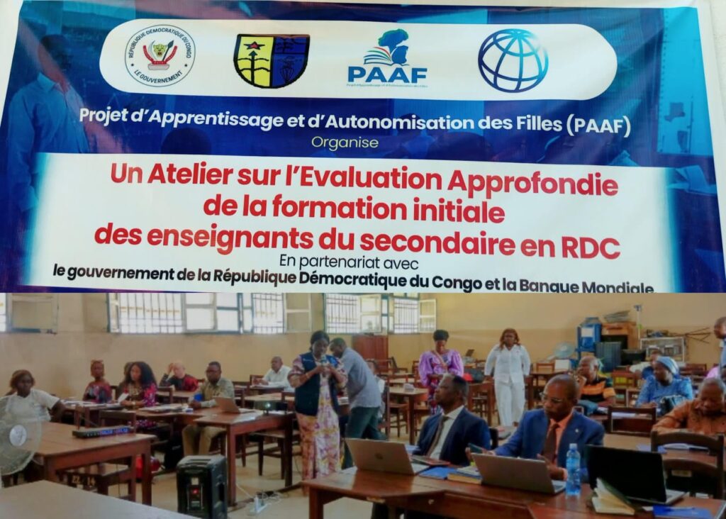 Kisangani : un atelier d’évaluation pour repenser la formation des enseignants du secondaire lancé par le PAAF