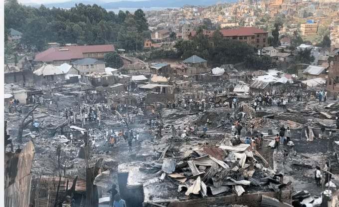 Kadutu : plus de 40 maisons détruites dans un incendie à Nyakaliba, une enquête ouverte