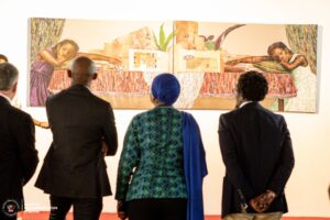 Académie des Beaux arts: Patrick Muyaya et Yolande Elebe à la restitution des travaux de la Bourse Leridon