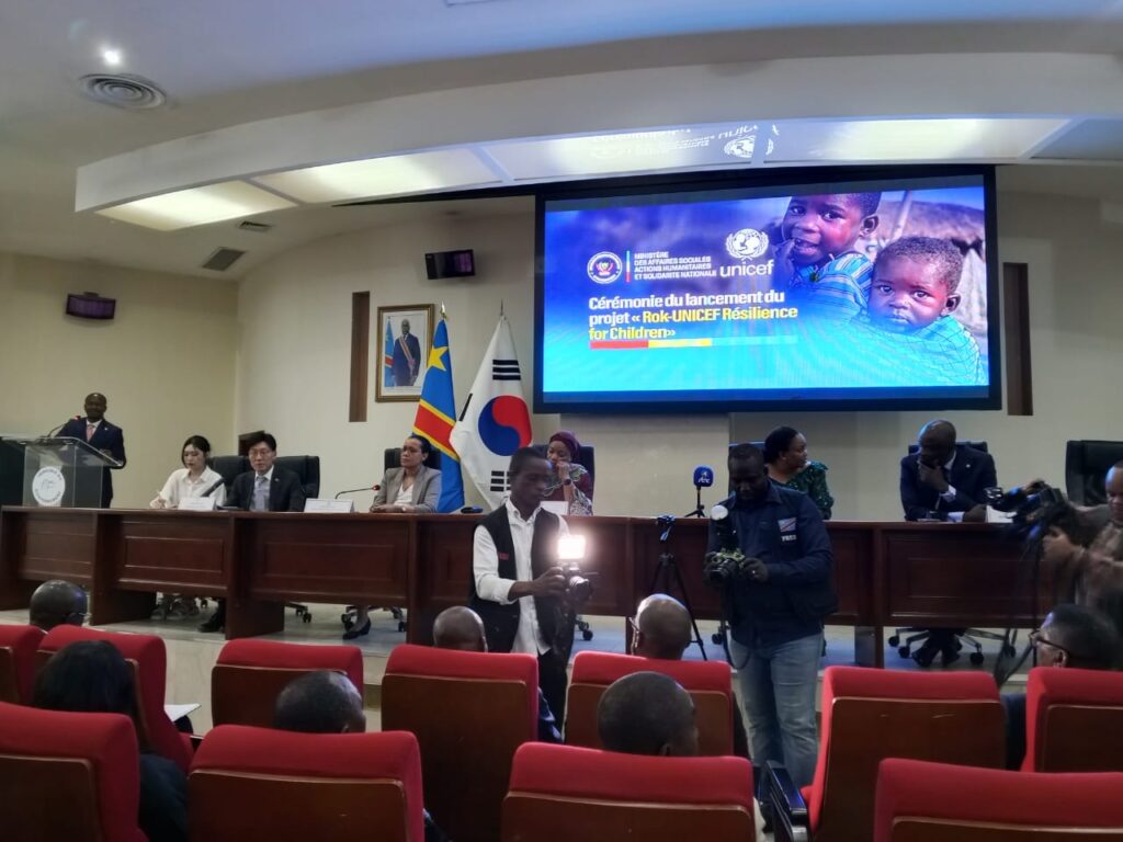 Ituri : l’UNICEF lance un projet d’appui à plus de 30.000 personnes vulnérables avec le soutien de la Corée