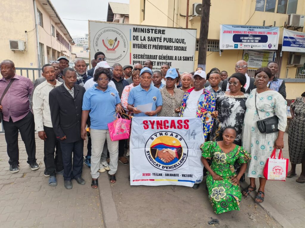 Santé en RDC : le SYNCASS accuse le Gouvernement de discrimination et met ses membres en alerte