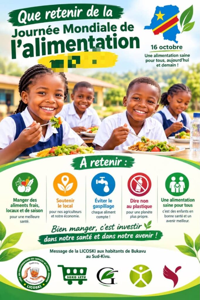 RDC : la LICOSKI appelle à protéger les écoliers contre la malbouffe